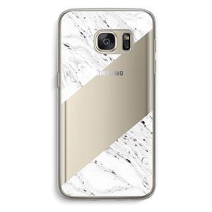CaseCompany Biggest stripe: Samsung Galaxy S7 Transparant Hoesje