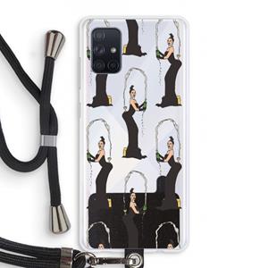 CaseCompany Pop Some Kim: Samsung Galaxy A71 Transparant Hoesje met koord