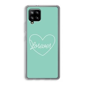 CaseCompany Forever heart pastel: Samsung Galaxy A42 5G Transparant Hoesje