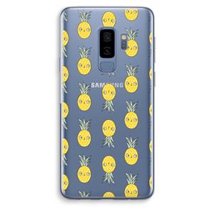 CaseCompany Ananas: Samsung Galaxy S9 Plus Transparant Hoesje