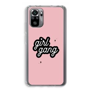 CaseCompany Girl Gang: Xiaomi Redmi Note 10S Transparant Hoesje