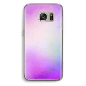 CaseCompany Clouds pastel: Samsung Galaxy S7 Transparant Hoesje