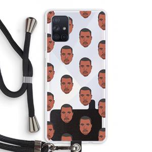 CaseCompany Kanye Call Me℃: Samsung Galaxy A71 Transparant Hoesje met koord