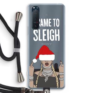 CaseCompany Came To Sleigh: Sony Xperia 5 II Transparant Hoesje met koord