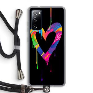 CaseCompany Melts My Heart: Samsung Galaxy S20 FE / S20 FE 5G Transparant Hoesje met koord