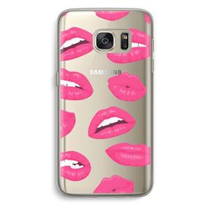 CaseCompany Bite my lip: Samsung Galaxy S7 Transparant Hoesje
