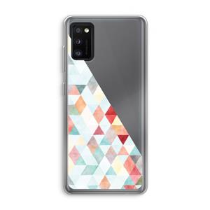 CaseCompany Gekleurde driehoekjes pastel: Samsung Galaxy A41 Transparant Hoesje