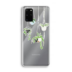 CaseCompany Hang In There: Samsung Galaxy S20 Plus Transparant Hoesje