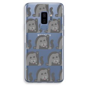CaseCompany Cats: Samsung Galaxy S9 Plus Transparant Hoesje
