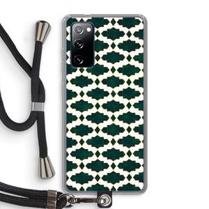 CaseCompany Moroccan tiles: Samsung Galaxy S20 FE / S20 FE 5G Transparant Hoesje met koord