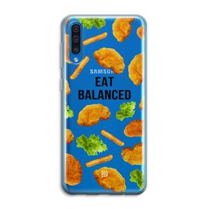 CaseCompany Eat Balanced: Samsung Galaxy A50 Transparant Hoesje
