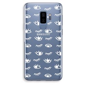 CaseCompany Eye pattern #3: Samsung Galaxy S9 Plus Transparant Hoesje