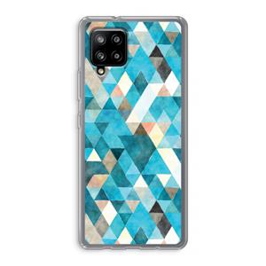 CaseCompany Gekleurde driehoekjes blauw: Samsung Galaxy A42 5G Transparant Hoesje