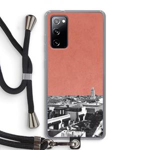 CaseCompany Marrakech Skyline : Samsung Galaxy S20 FE / S20 FE 5G Transparant Hoesje met koord