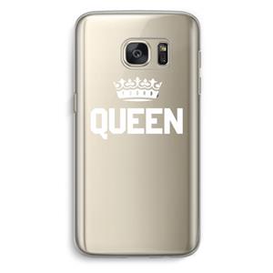 CaseCompany Queen zwart: Samsung Galaxy S7 Transparant Hoesje