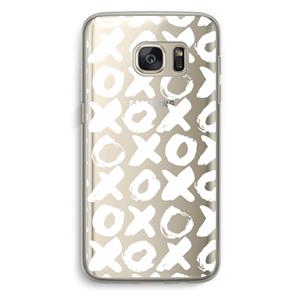 CaseCompany XOXO: Samsung Galaxy S7 Transparant Hoesje