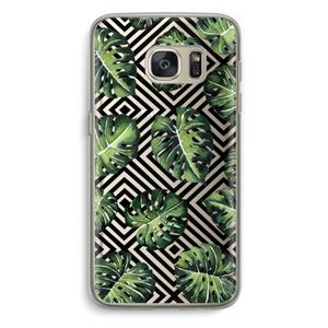 CaseCompany Geometrische jungle: Samsung Galaxy S7 Transparant Hoesje