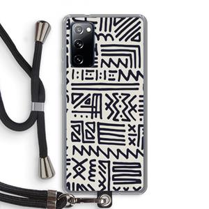 CaseCompany Marrakech print: Samsung Galaxy S20 FE / S20 FE 5G Transparant Hoesje met koord