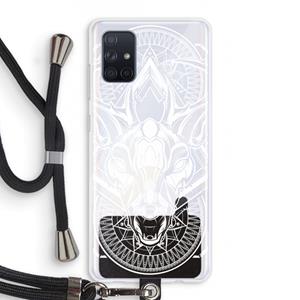 CaseCompany Oh Deer: Samsung Galaxy A71 Transparant Hoesje met koord