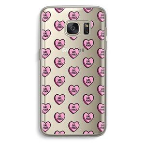 CaseCompany GIRL POWER: Samsung Galaxy S7 Transparant Hoesje
