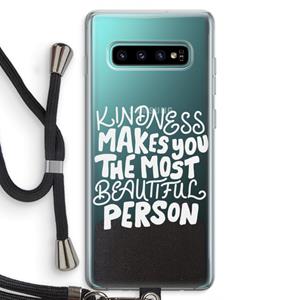 CaseCompany The prettiest: Samsung Galaxy S10 Plus Transparant Hoesje met koord