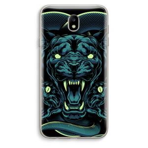 CaseCompany Cougar and Vipers: Samsung Galaxy J7 (2017) Transparant Hoesje