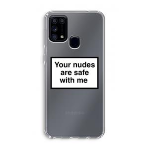 CaseCompany Safe with me: Samsung Galaxy M31 Transparant Hoesje
