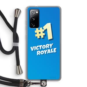 CaseCompany Victory Royale: Samsung Galaxy S20 FE / S20 FE 5G Transparant Hoesje met koord