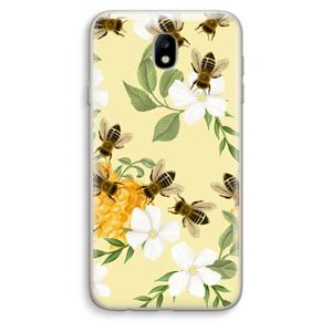CaseCompany No flowers without bees: Samsung Galaxy J7 (2017) Transparant Hoesje