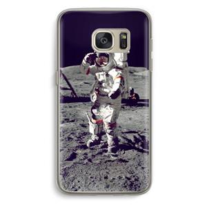 CaseCompany Spaceman: Samsung Galaxy S7 Transparant Hoesje
