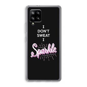 CaseCompany Sparkle quote: Samsung Galaxy A42 5G Transparant Hoesje