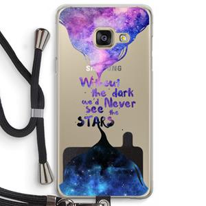CaseCompany Stars quote: Samsung Galaxy A3 (2016) Transparant Hoesje met koord