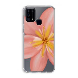 CaseCompany Pink Ellila Flower: Samsung Galaxy M31 Transparant Hoesje