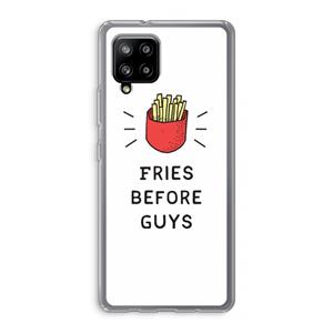 CaseCompany Fries before guys: Samsung Galaxy A42 5G Transparant Hoesje