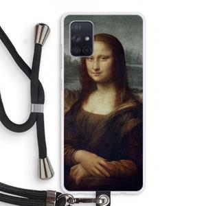 CaseCompany Mona Lisa: Samsung Galaxy A71 Transparant Hoesje met koord