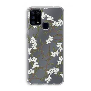 CaseCompany Blossoming spring: Samsung Galaxy M31 Transparant Hoesje