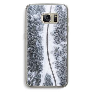 CaseCompany Snøfall: Samsung Galaxy S7 Transparant Hoesje