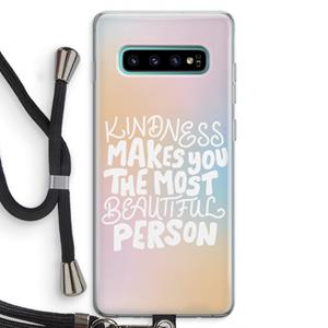 CaseCompany The prettiest: Samsung Galaxy S10 Plus Transparant Hoesje met koord