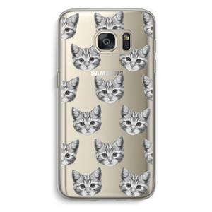 CaseCompany Kitten: Samsung Galaxy S7 Transparant Hoesje