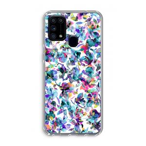 CaseCompany Hibiscus Flowers: Samsung Galaxy M31 Transparant Hoesje