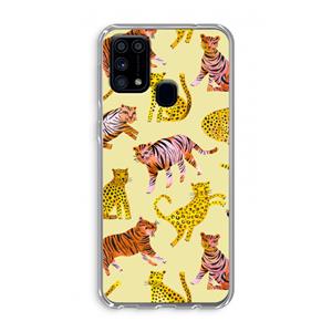 CaseCompany Cute Tigers and Leopards: Samsung Galaxy M31 Transparant Hoesje