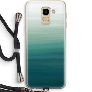CaseCompany Ocean: Samsung Galaxy J6 (2018) Transparant Hoesje met koord