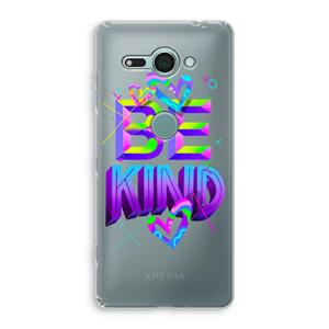 CaseCompany Be Kind: Sony Xperia XZ2 Compact Transparant Hoesje