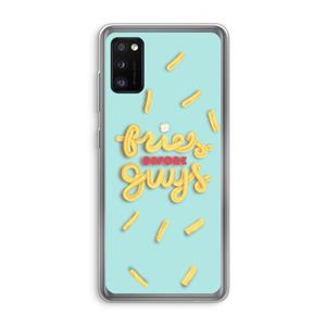 CaseCompany Always fries: Samsung Galaxy A41 Transparant Hoesje