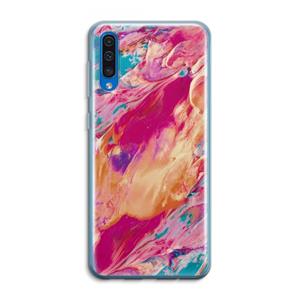 CaseCompany Pastel Echoes: Samsung Galaxy A50 Transparant Hoesje