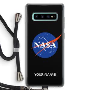 CaseCompany NASA: Samsung Galaxy S10 Plus Transparant Hoesje met koord