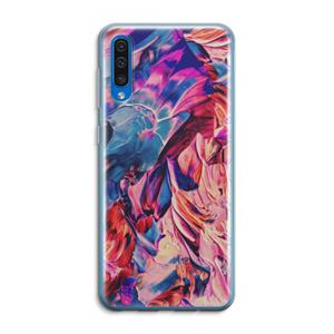CaseCompany Pink Orchard: Samsung Galaxy A50 Transparant Hoesje
