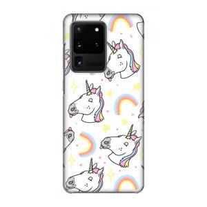 CaseCompany Rainbow Unicorn: Volledig geprint Samsung Galaxy S20 Ultra Hoesje