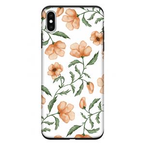 CaseCompany Peachy flowers: iPhone XS Max Tough Case