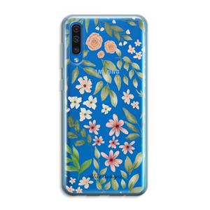 CaseCompany Botanical sweet flower heaven: Samsung Galaxy A50 Transparant Hoesje